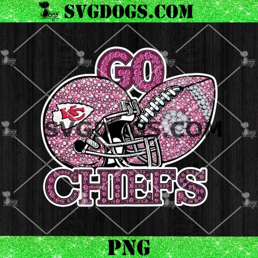 Go Chiefs Sequin Rhinestone Pink PNG, Kansas City Chiefs Football Helmet PNG