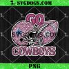 Go Cowboy Sequin Rhinestone Pink PNG, Dallas Cowboy Helmet Football PNG