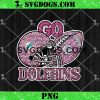 Go Dolphins Sequin Rhinestone Pink PNG, Miami Dolphins Football Helmet PNG