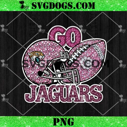 Go Jaguars Sequin Rhinestone Pink PNG, Jacksonville Jaguars Football Helmet PNG