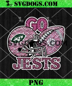 Go Jets Sequin Rhinestone Pink PNG, New York Jets Football Helmet PNG