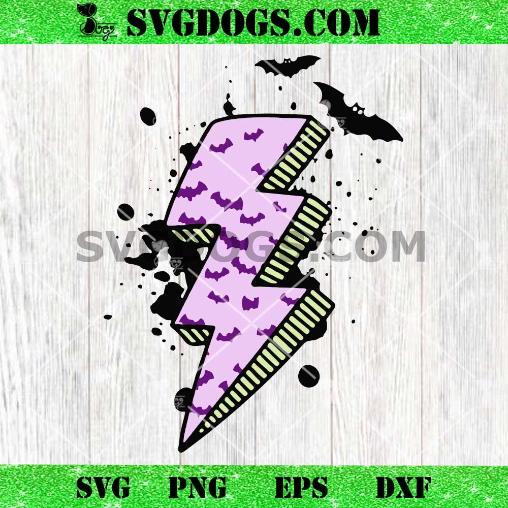 Halloween Bat Lightning SVG, Lightening Bolt Doodles SVG Halloween Bat Lightning SVG, Lightening Bolt Doodles SVG