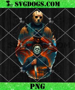 Halloween Horror 2025 PNG, Horror Movie Killers PNG