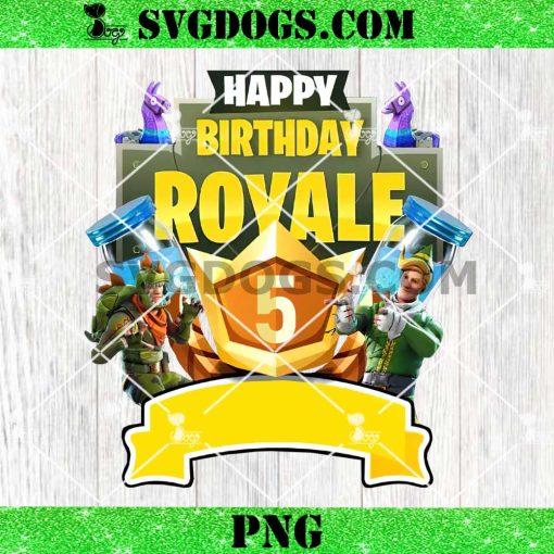 Happy Birthday Royale 5 Custom Name PNG