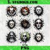 Pumpkin Horror Character Halloween PNG Bundle, Halloween Horror Movies PNG