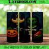 Jack And Sally Green Bay Packers 20oz Tumbler Wrap PNG, Packers Halloween PNG