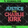 Justice For Charlie Kirk PNG