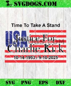Justice for Charlie Kirk Flag USA SVG