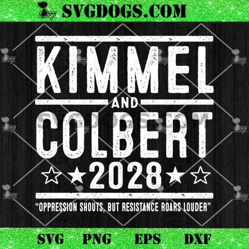 Kimmel And Colbert 2028 SVG