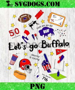 Let’t Go Buffalo Doodles PNG