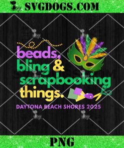 Mardi Gras Beach Retreat PNG, Beads Bling Scrapbooking Things PNG