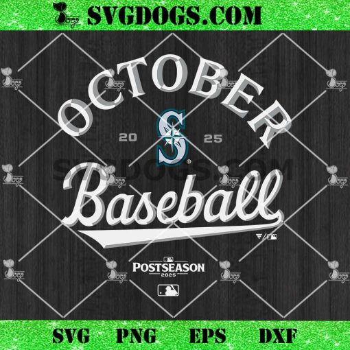 October baseball 2025 Seattle Mariners SVG