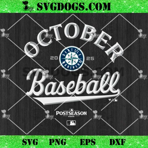October baseball 2025 Seattle Mariners SVG