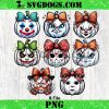 Pumpkin Horror Character Halloween PNG Bundle, Halloween Horror Movies PNG