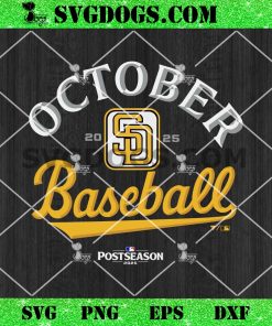 San Diego Padres October baseball 2025 MLB Postseason SVG