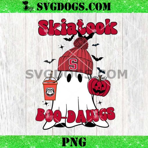 Skiatook Boo Dawgs PNG, Skiatook Bulldogs Ghost Halloween PNG