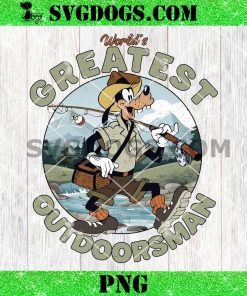 World’s Greatest Outdoorsman PNG, Goofy Fishing PNG