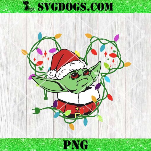 Baby Yoda Christmas PNG, Star Wars Santa Christmas PNG