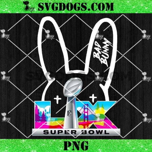 Bad Bunny Super Bowl LIX Collab Logo PNG