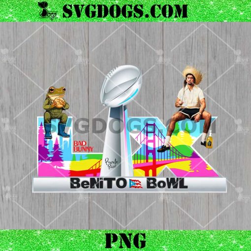 Benito Bowl Puerto Rico 2025 PNG, Bad Bunny LIX Super Bowl 2026 PNG
