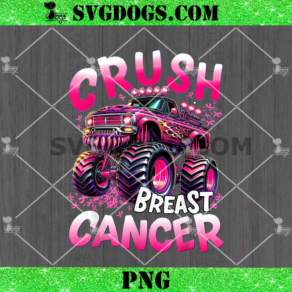 Crush Breast Cancer Monster Truck PNG Crush Breast Cancer Monster Truck PNG