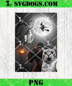 Halloween Spooky cat Ghost Bigfoot PNG