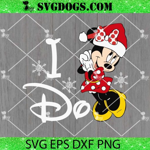 I Do Disney Minnie Christmas SVG, Merry Christmas SVG