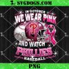 In October We Wear Pink And Watch Eagles Football PNG, Breast Cancer Philadelphia Eagles PNG