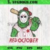 Michael Myers Phillies Red Octobe SVG, Halloween Baseball SVG