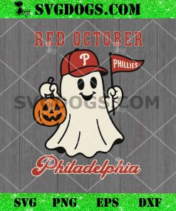 Red October Philadelphia SVG PNG, Philadelphia Ghost Halloween SVG