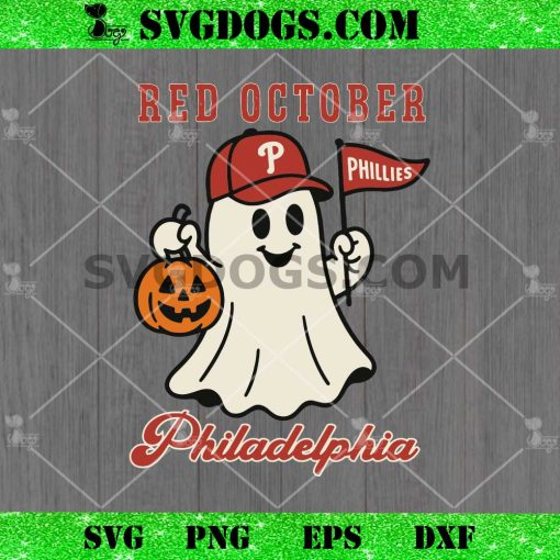 Red October Philadelphia SVG PNG, Philadelphia Ghost Halloween SVG