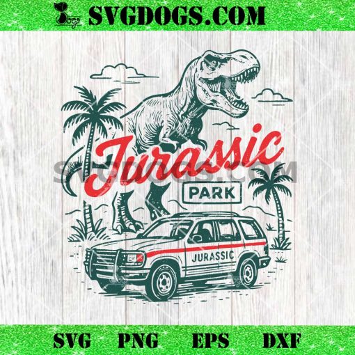Vintage Jurassic Park SVG, Dinosaur Jurassic SVG